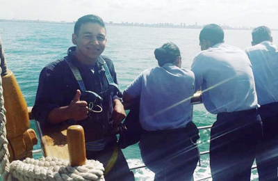 Un saenzpeñense en el viaje de instrucción de la Fragata Libertad