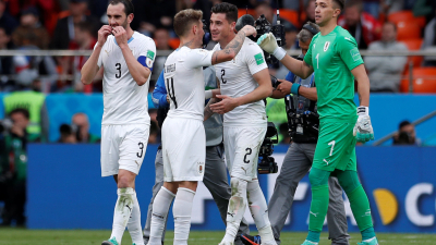 Agónico triunfo de Uruguay ante Egipto en su debut en el Mundial