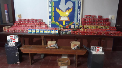 Secuestran arsenal de balas y armas en un local comercial de Tres Isletas