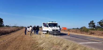 La ambulancia del secuestro personal policial.jpg