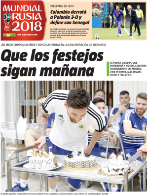 Que los festejos sigan mañana