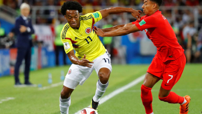 Colombia reza por James ante una Inglaterra que prueba su favoritismo