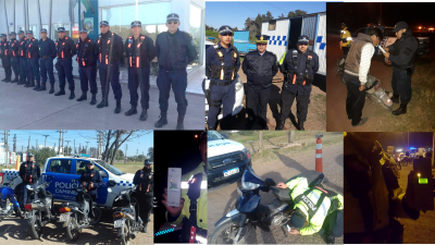 Importante operativo de Caminera con 36 motos secuestradas y 8 alcoholemias positivas