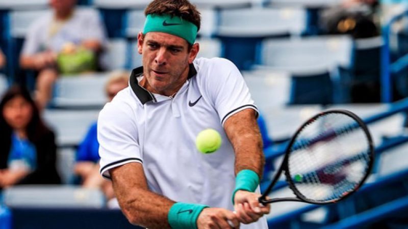 Del Potro ganó en su debut en Cincinnati