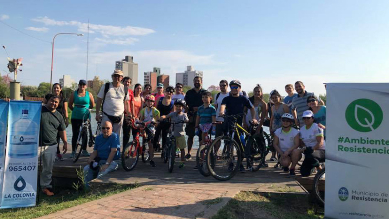 Resistencia organizó una bicicleteada por el Día Mundial sin Automóvil