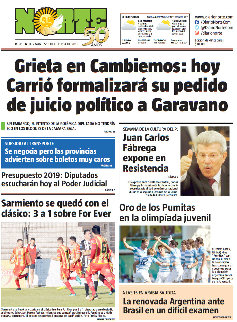 Edición del 16.10.18