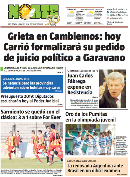 Edición del 16.10.18