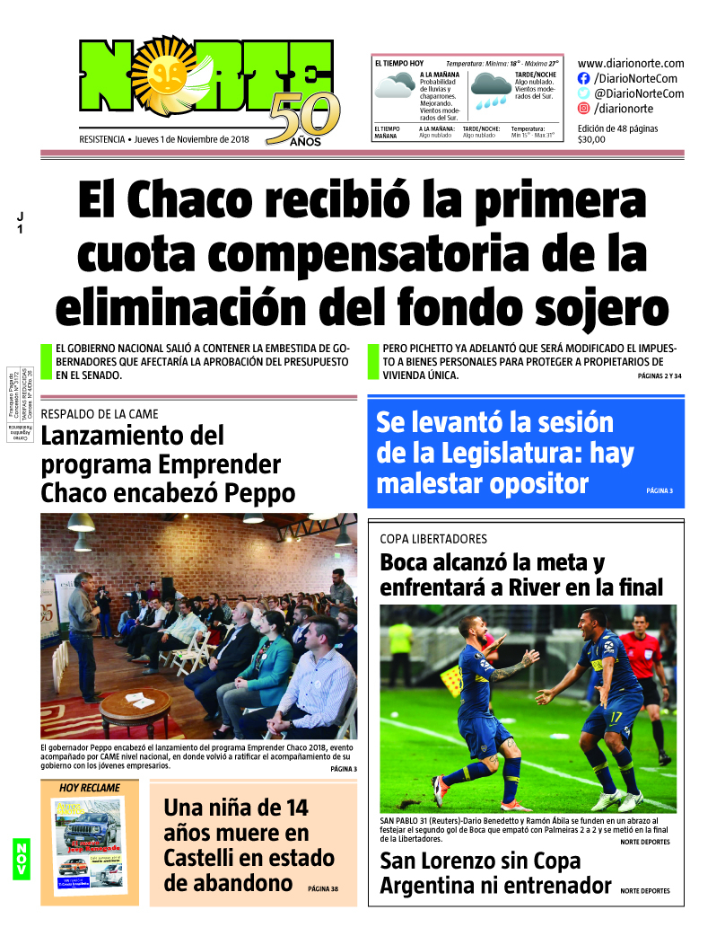 Edición del 1.11.2018