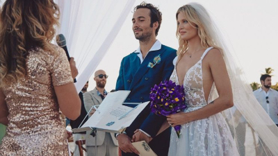 Liz Solari se casó en Tulum por segunda vez con Walter Fara