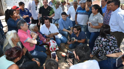 El gobernador Peppo visitó a Rosa Grillo, sobreviviente de la masacre de Napalpí