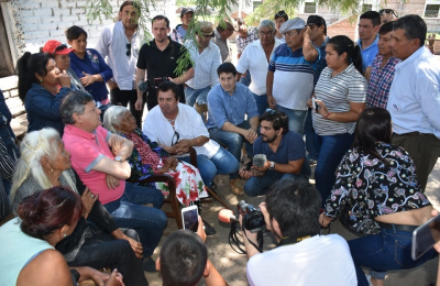 El gobernador Peppo visitó a Rosa Grillo, sobreviviente de la masacre de Napalpí