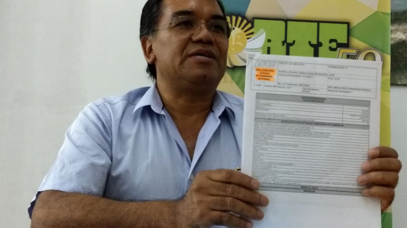 El diputado Mosqueda presentó su descargo