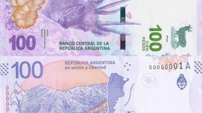 La “taruca” reemplaza a Evita en los nuevos billetes de 100 pesos