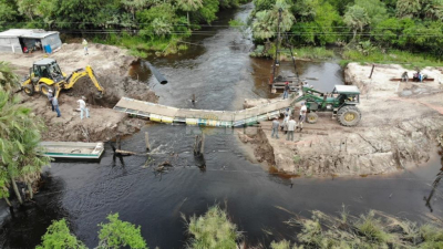 Pobladores de Colonia Tacuarí piden la urgente construcción de un puente bailey
