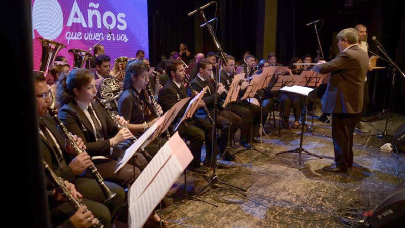 Con músicos invitados, la Banda Municipal festeja sus 84 años