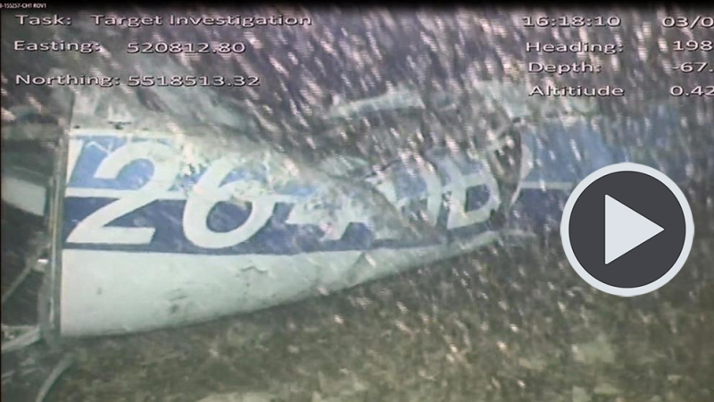 Búsqueda privada de Emiliano Sala: Hallan un cuerpo sin vida en los restos del avión