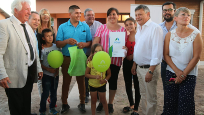 Peppo encabezó el acto por los 107 años de Gancedo en una jornada de inauguraciones