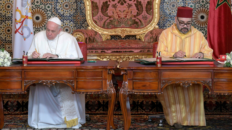 El Papa Francisco defiende en Marruecos la “libertad de conciencia”
