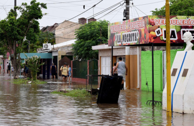 Sáenz Peña en alerta por la cantidad de agua que baja del noroeste provincial