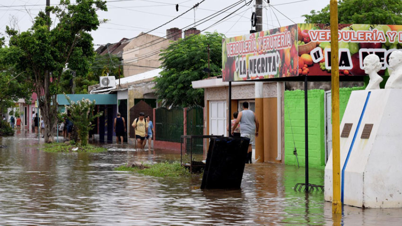 Sáenz Peña en alerta por la cantidad de agua que baja del noroeste provincial