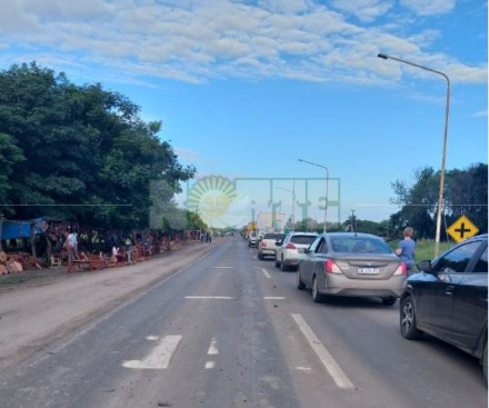 corte ruta 16- Machagai.jpg