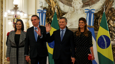Mauricio Macri recibió a Jair Bolsonaro en la Casa Rosada