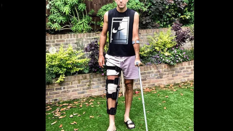 Del Potro sufrió una nueva fractura de rodilla derecha y será operado