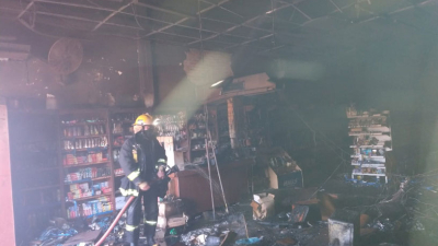 Ardió un supermercado chino y fueron cuantiosas las pérdidas