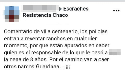 El secuestro de la niña puso en alerta a los "centros" de narcomenudeo