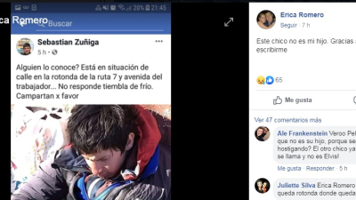 “Ese chico no es mi hijo, gracias a todos”, dijo la mamá de Elvis Benítez