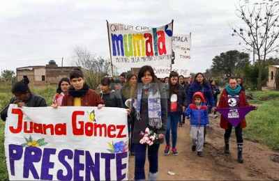 Recordaron a Juana Gómez, asesinada  en vísperas de la Cabalgata de la Fe