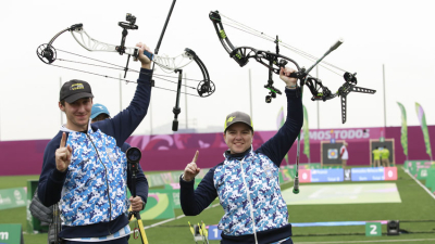 Primera medalla de oro en la historia para Argentina en tiro con arco, compuesto mixto