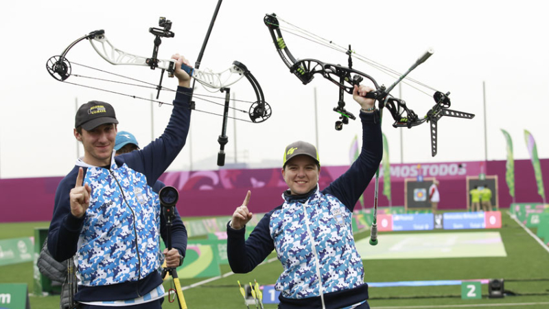 Primera medalla de oro en la historia para Argentina en tiro con arco, compuesto mixto