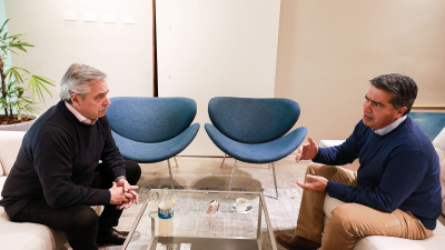 Capitanich se reunió con Alberto, Cristina y Kicilloff