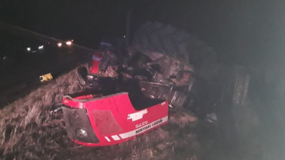 Un muerto al chocar una camioneta y un tractor en San Bernardo