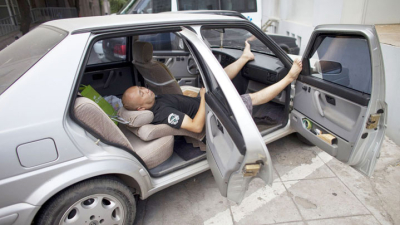 Japoneses alquilan autos para descansar