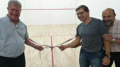 Villa San Martín habilitó las nuevas canchas de squash