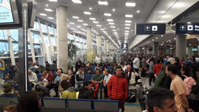 Caos en los aeropuertos: Unos 300 vuelos fueron afectados por la tormenta