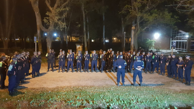 Exitoso operativo de Policía Caminera en el cierre de campaña presidencial