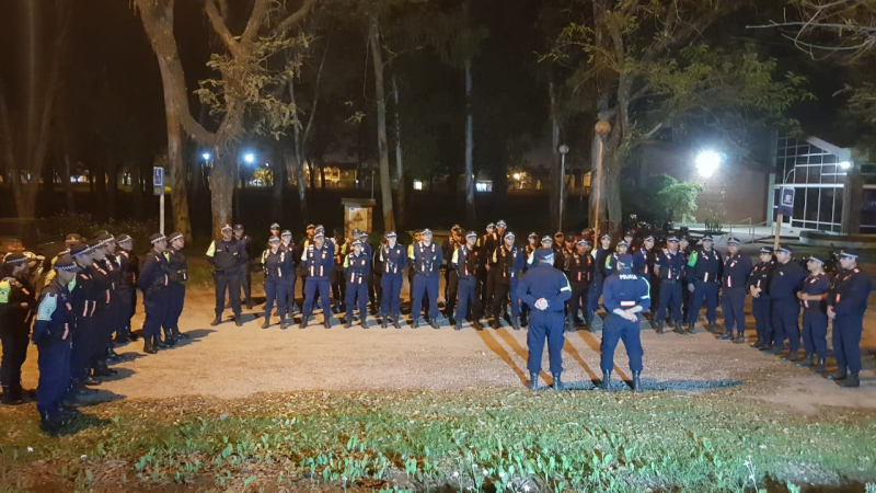 Exitoso operativo de Policía Caminera en el cierre de campaña presidencial