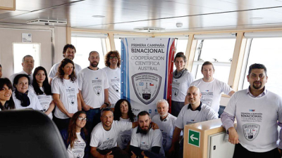 Argentina y Chile lanzaron un crucero conjunto de investigación científica en el canal beagle
