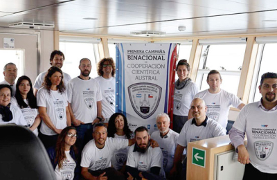 Argentina y Chile lanzaron un crucero conjunto de investigación científica en el canal beagle