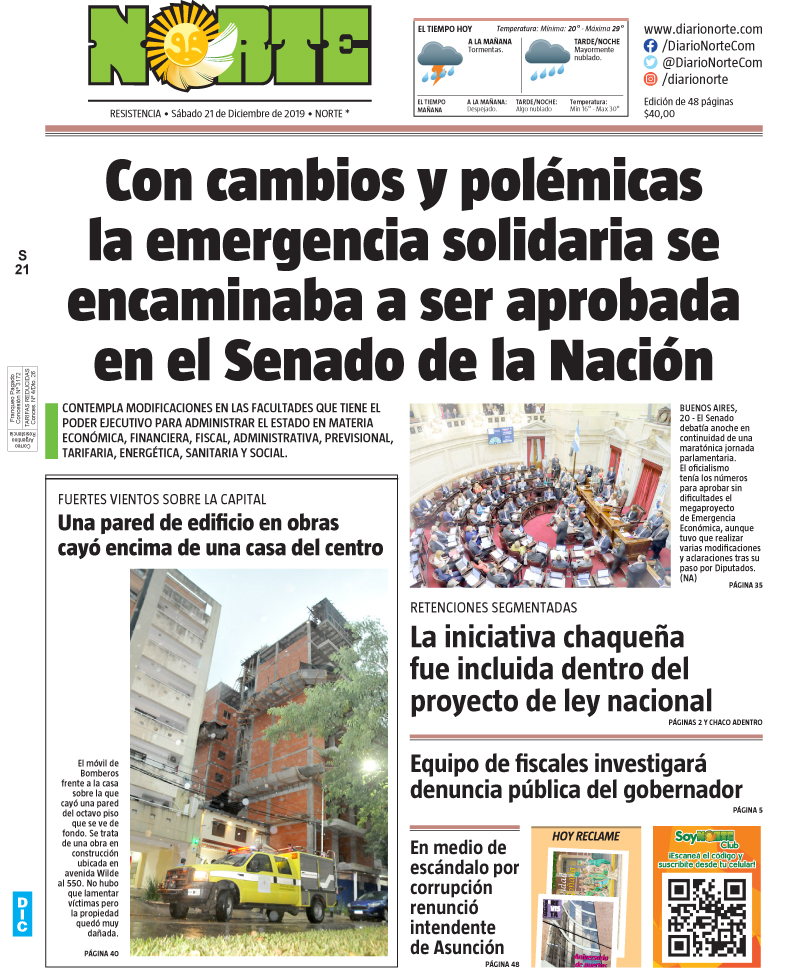 Edicion del 21-12-2019