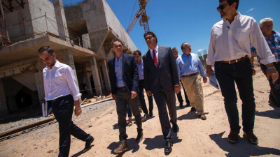Katopodis recorrió junto a Capitanich la obra del Segundo Acueducto para el interior del Chaco