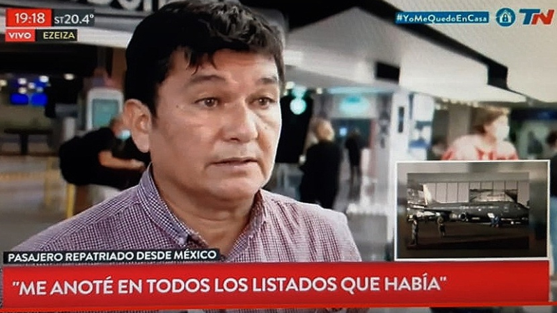 De México a Sáenz Peña: Activan protocolo de búsqueda de un ciudadano repatriado