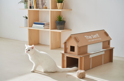 Samsung hace casas para gatos con sus cajas