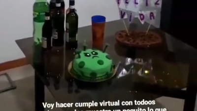 Joven chaqueña reinventó su cumpleaños en plena cuarentena y estalló en las redes