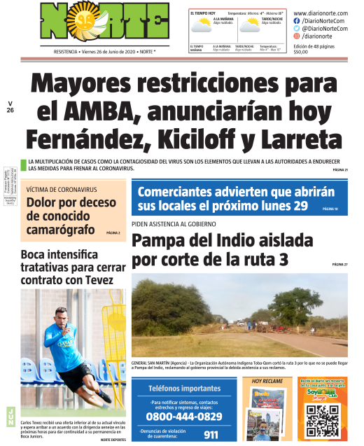 Edición del 26-06-20