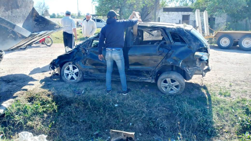 Machagai: cuatro jóvenes de entre 15 y 24 años gravemente heridos en siniestro vial