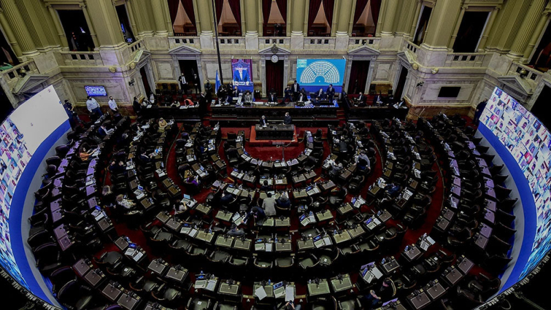 Sesión especial en la Cámara de Diputados de la Nación
